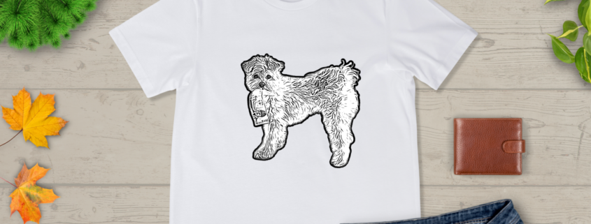 My pet through handcrafting on T-shirt