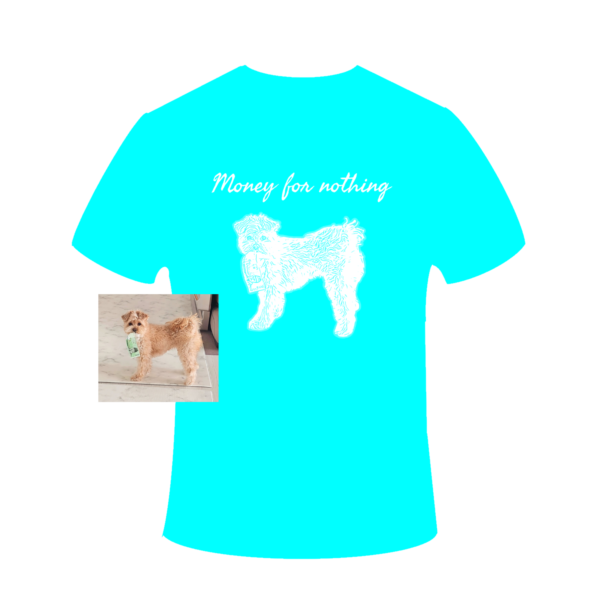 Pet shirt Money for nothing - 이미지 4