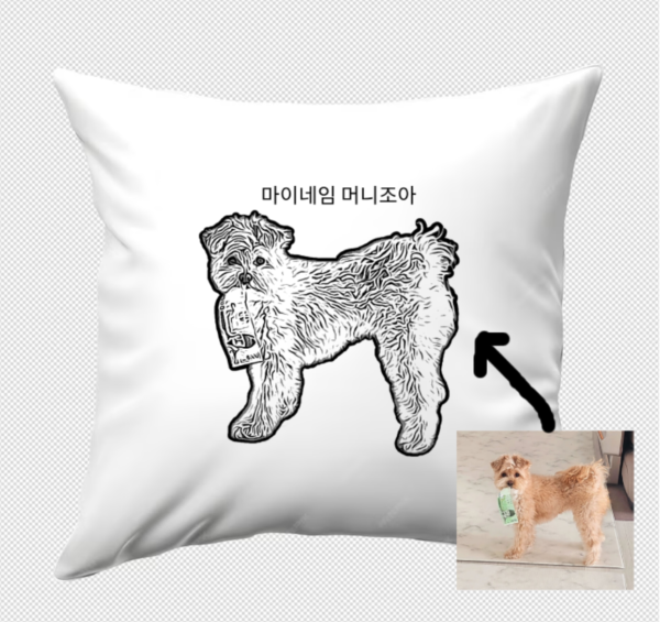 custom pet pillow in printing